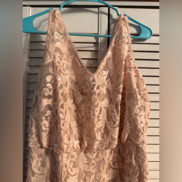 COPY - Stunning blush pink sequin Adrianna Papell gown - Picture 2 of 10